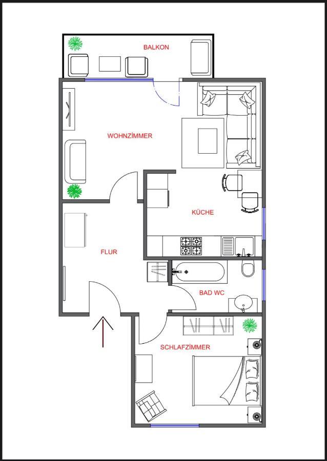 Kurstadt Apt Moderne 2Zkb Balkon-Pkw- Stellplatz Check-In 7-24 H Bad Nauheim Exterior foto